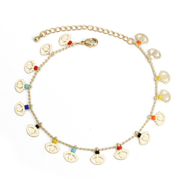 Charm Bracelet Introducing the Charm Bracelet! This beautiful bracelet is made of high quality materials, including copper, pearls, and natural stones. It's the perfect accessory to add a touch of elegance to any outfit. The Charm Bracelet is also a great