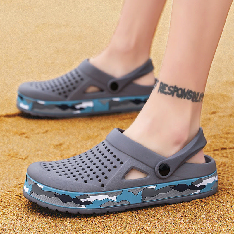 Non-Slip Slippers Introducing our Summer Sandals with Baotou Non-Slip Slippers – the perfect choice for effortless summer adventures. With a thick sole and breathable design, these beach shoes offer comfort and secure footing. Step outside with confidence