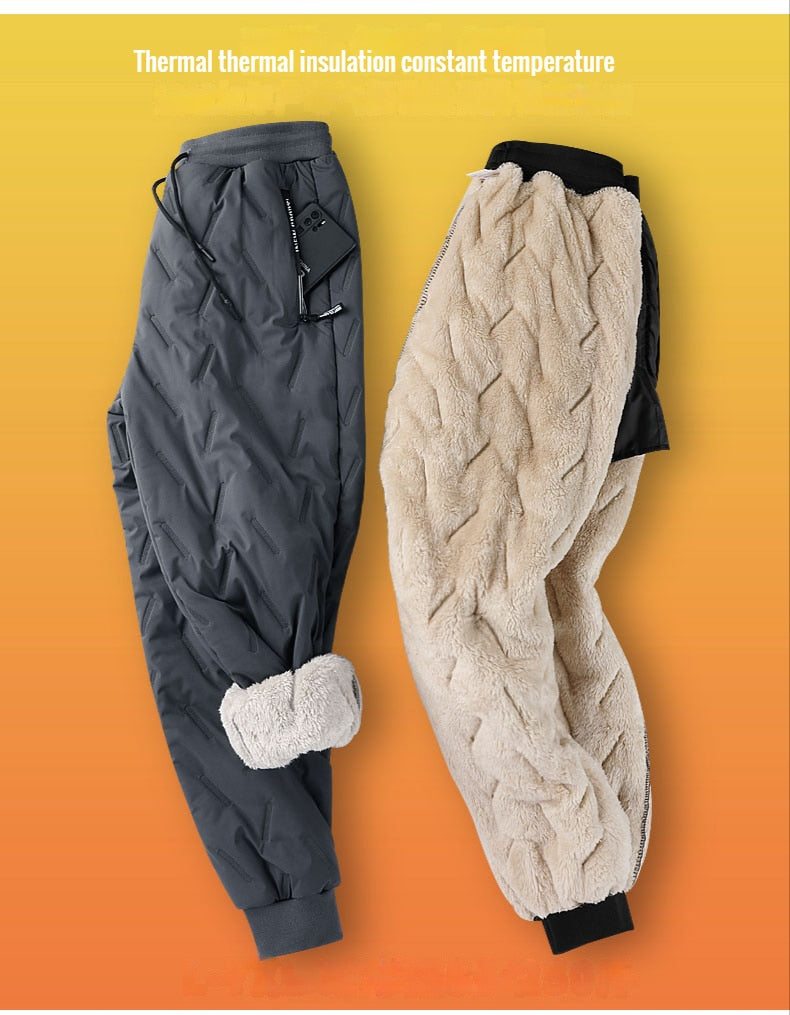 Winter Men Lambswool Sweatpants Introducing the ultimate pants for winter - Winter Men Lambswool Sweatpants! Keep your body warm and cozy while remaining stylish, with quality materials sourced from natural lambs wool. Our sweatpants are made to keep you