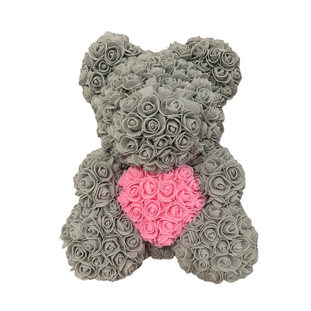 Rose Bear Heart Artificial Flower Our Rose Bear Heart Artificial Flower is the perfect way to show someone you care. This sophisticated symbol of appreciation comes in two sizes– 25 cm and 40 cm – making it perfect for a range of gift giving occasions. Th