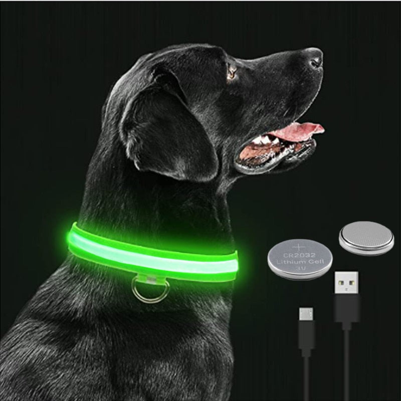 Luminous Dog Collar Illuminate your pet's world with our LED Glowing Dog Collar! Designed for small dogs, this adjustable and rechargeable collar ensures your furry friend stays safe and visible during nighttime adventures. The built-in LED light offers v