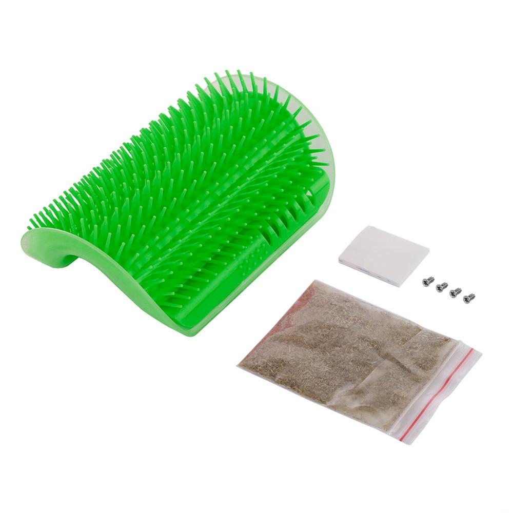 Cat Self Groomer Corner Brush Features:The product is designed according to the living habits of the cat.It plays the role of the rubbing of a cat.In combing the cat's hair, it can remove loose and shedding hair.It is equipped to attract the cat's eye, pr