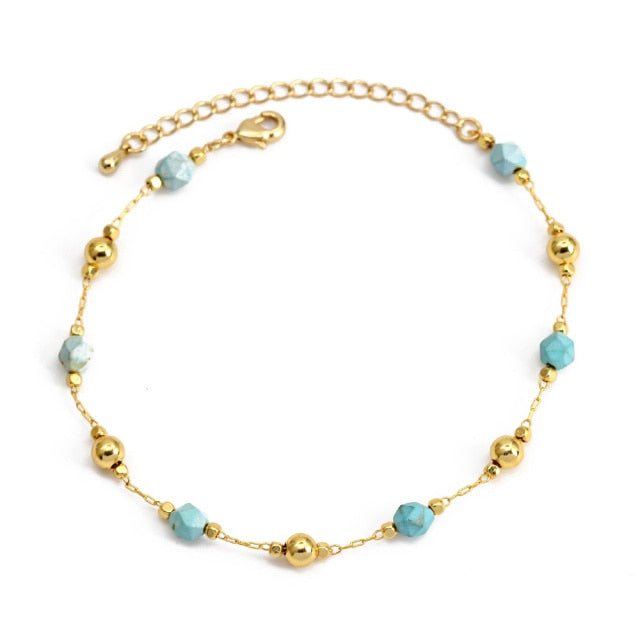 Charm Bracelet Introducing the Charm Bracelet! This beautiful bracelet is made of high quality materials, including copper, pearls, and natural stones. It's the perfect accessory to add a touch of elegance to any outfit. The Charm Bracelet is also a great