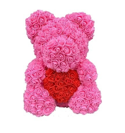 Rose Bear Heart Artificial Flower Our Rose Bear Heart Artificial Flower is the perfect way to show someone you care. This sophisticated symbol of appreciation comes in two sizes– 25 cm and 40 cm – making it perfect for a range of gift giving occasions. Th